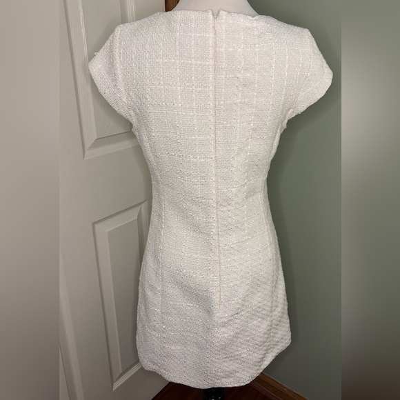 H&M White Tweed Mini Dress - Picture 2 of 5